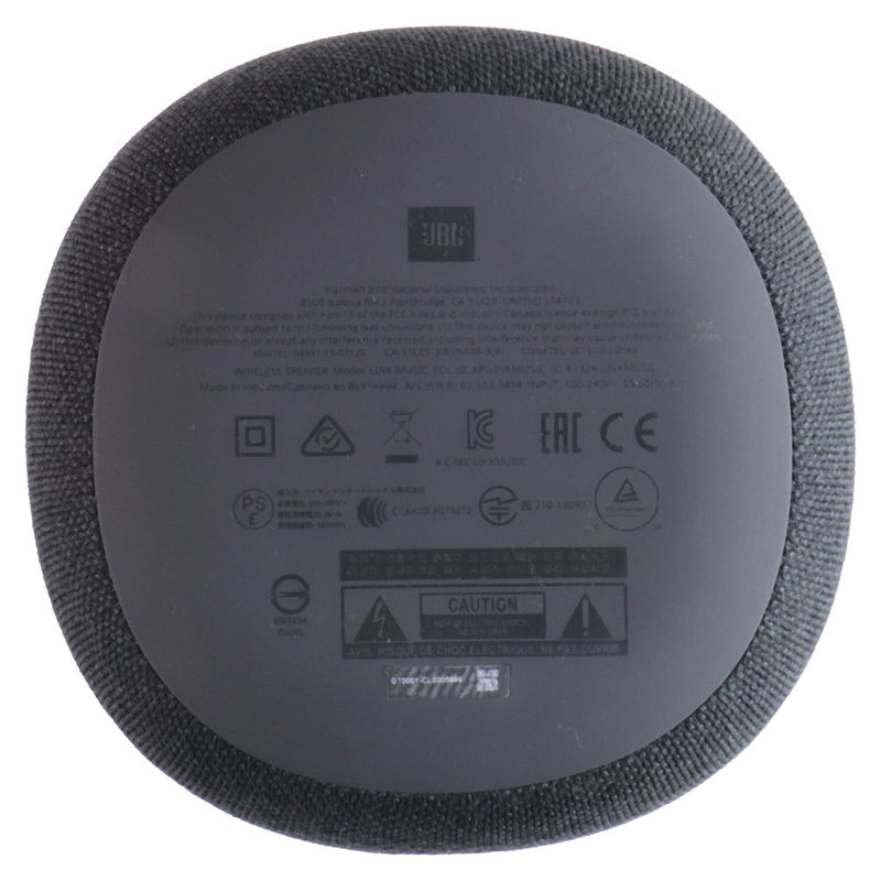 JBL Link Music Smart Portable Wi-Fi and Bluetooth Speaker - Black