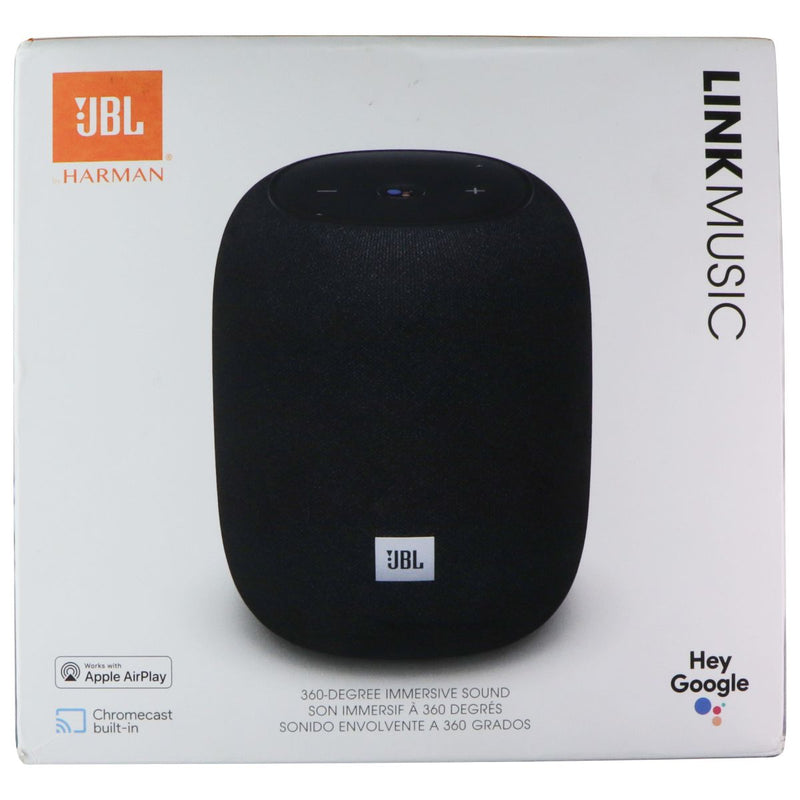 JBL Link Music Smart Portable Wi-Fi and Bluetooth Speaker - Black