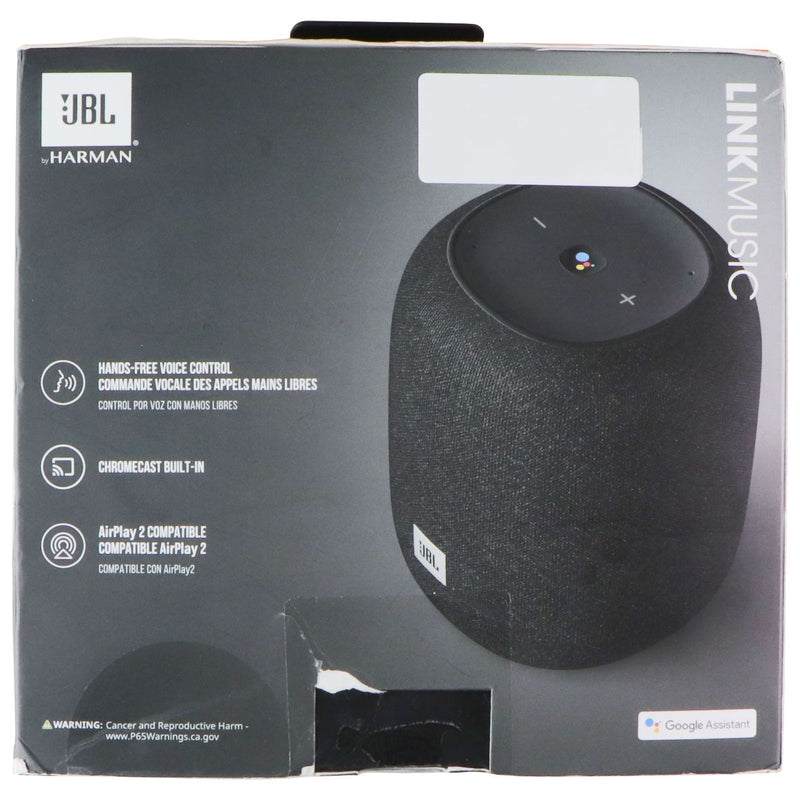 JBL Link Music Smart Portable Wi-Fi and Bluetooth Speaker - Black