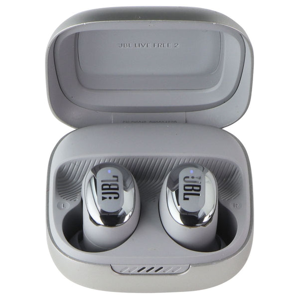 JBL Live Free 2 TWS Noise Cancelling Bluetooth Earbuds - Silver