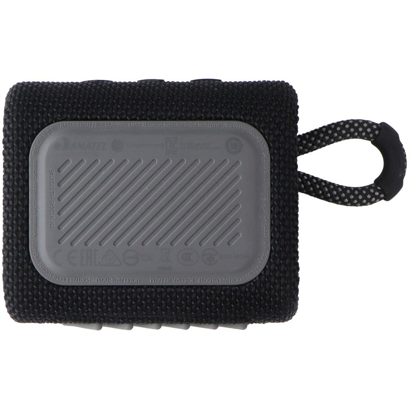 JBL Go 3 Portable Waterproof Speaker with Bluetooth - Black
