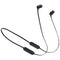 JBL Tune 125BT In-Ear Headphones with 3-Button Mic/Remote & Flat Cable - Black