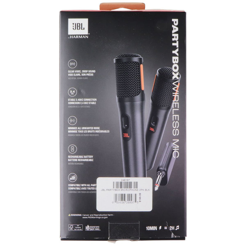 JBL PartyBox Wireless Mic - Digital Wireless Microphones (Pack of 2) -