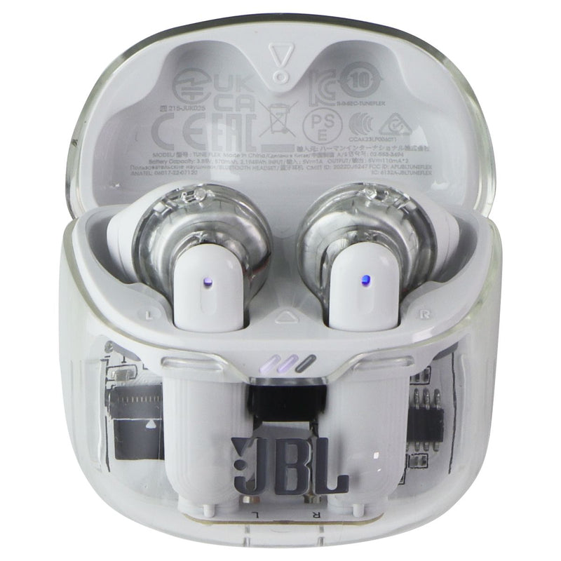 JBL Tune Flex Noise Cancelling Wireless Earbuds - Ghost Edition White (Clear)