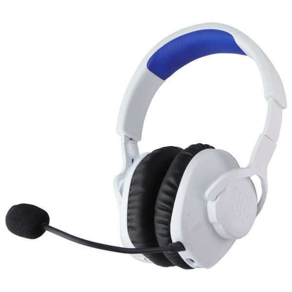 JBL Quantum 360P Headset - White w/ Black Detachable Microphone w/ Foam Cover