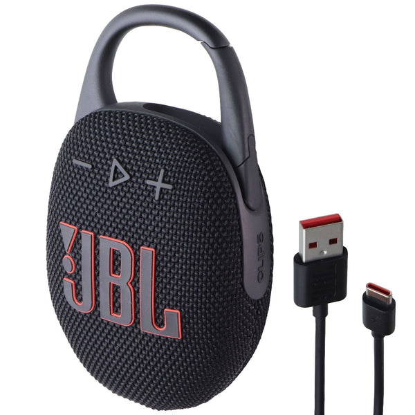 JBL Clip 5 - 10W Portable Wireless Bluetooth Speaker w/ 12 Hour Playtime - Black