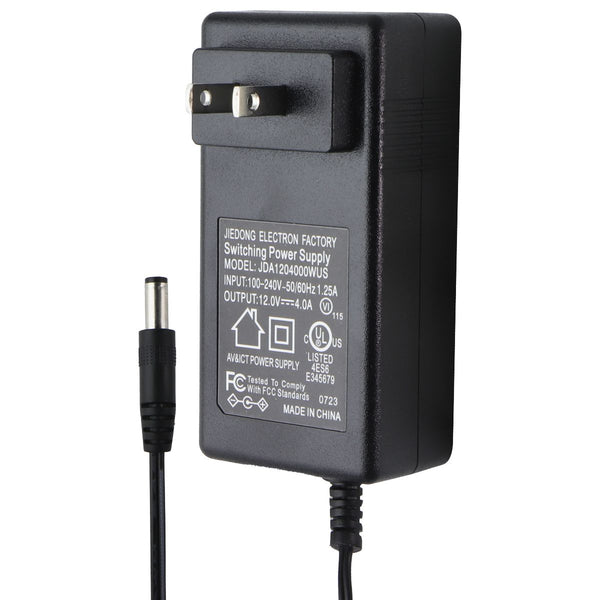 Jiedong Electron Factory AC Adapter (12V/4A) (JDA1204000WUS) - Black