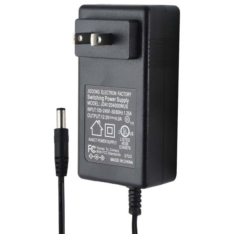 Jiedong Electron Factory AC Adapter (12V/4A) (JDA1204000WUS) - Black