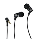 JLAB Metal Wired (3.5mm) In-Ear Bullet Earbud Headphones w/ In-Line Mic - Black