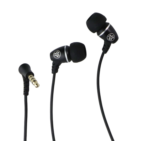 JLAB Metal Wired (3.5mm) In-Ear Bullet Earbud Headphones w/ In-Line Mic - Black