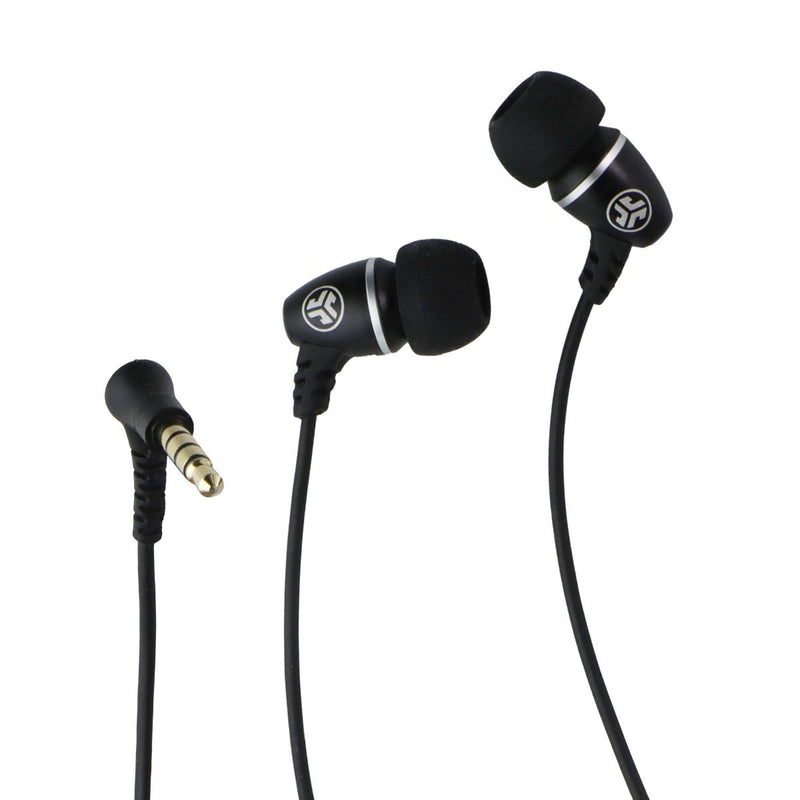 JLAB Metal Wired (3.5mm) In-Ear Bullet Earbud Headphones w/ In-Line Mic - Black