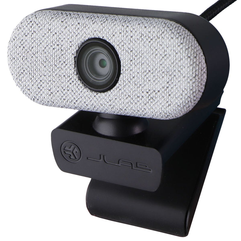 JLAB Go Cam (1080 HD) Wired USB-A Clip-On Webcam for PC/MAC/Chromebook - White