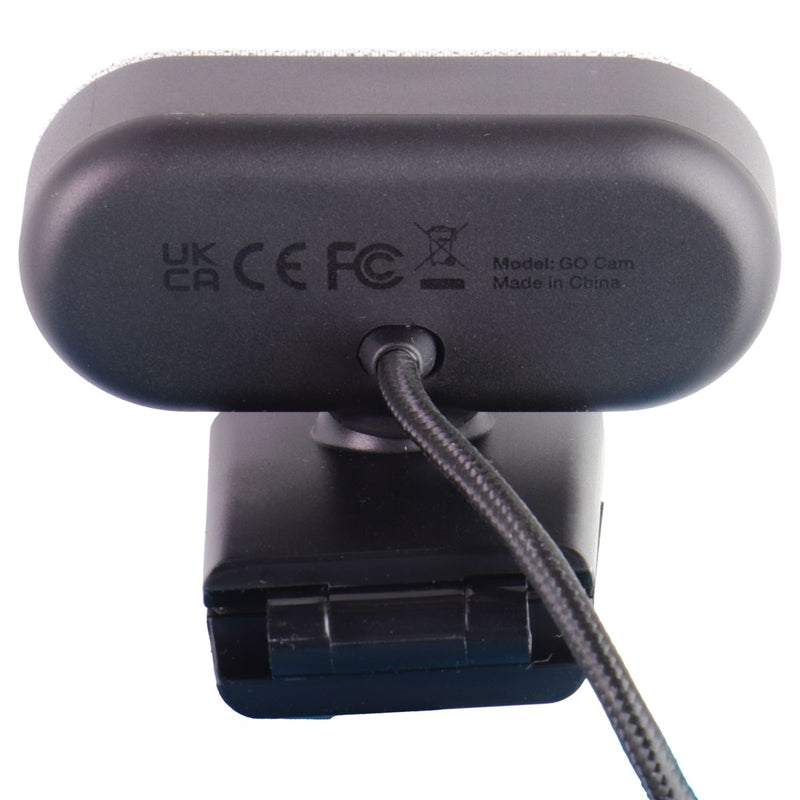 JLAB Go Cam (1080 HD) Wired USB-A Clip-On Webcam for PC/MAC/Chromebook - White