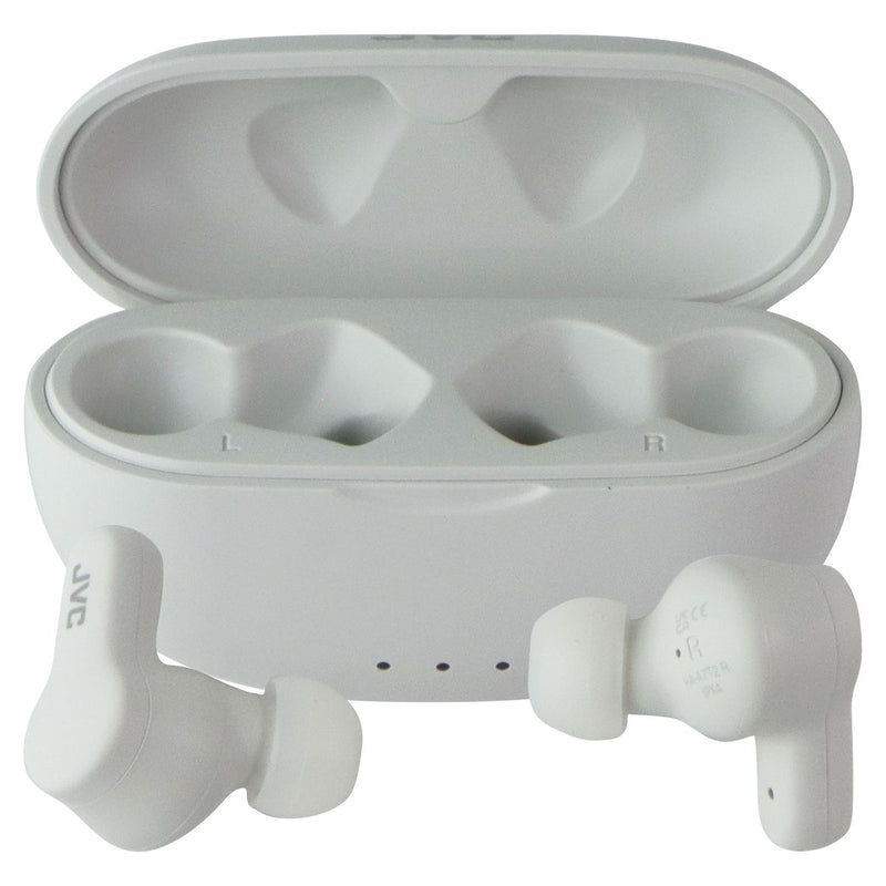 JVC Gumy True Wireless Bluetooth Earbuds with Charging Case - White (HA-A7T2)
