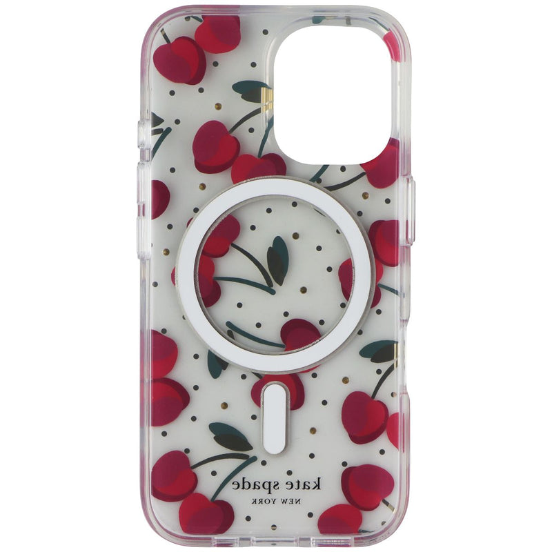 Kate Spade Protective Case for MagSafe for Apple iPhone 16 - Cherry Dot Gems