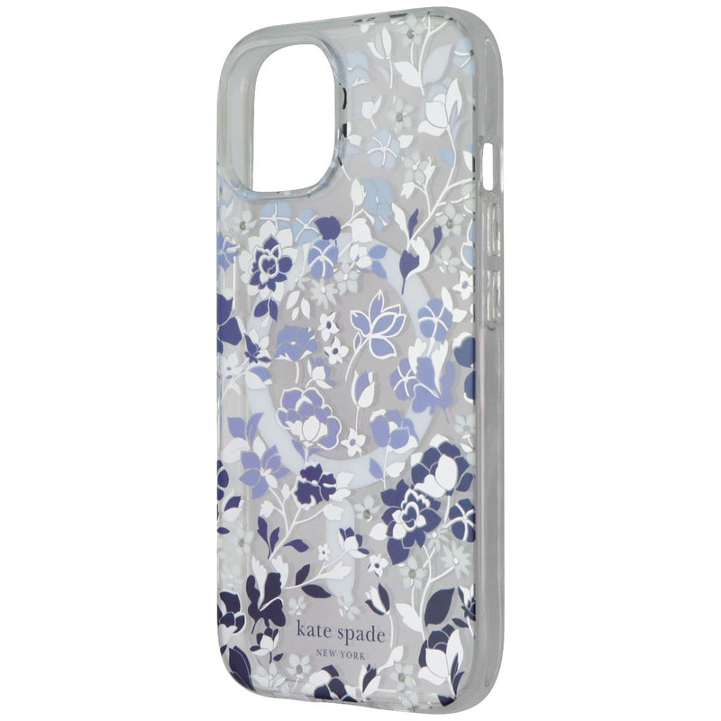 Kate Spade Protective Case for MagSafe for iPhone 16e - Flowerbed Blue Gems