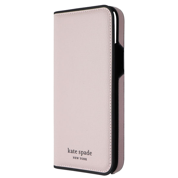 Kate Spade Wrap Folio Case for Apple iPhone 14 Plus - Pale Vellum/Black Bumper