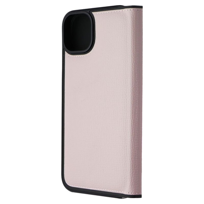 Kate Spade Wrap Folio Case for Apple iPhone 14 Plus - Pale Vellum/Black Bumper