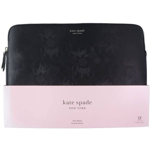 Kate Spade New York Slim Sleeve Case for Laptops Up to 13-inch - Black Hollyhock
