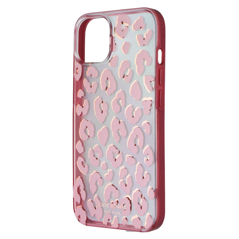 Kate Spade Protective Hardshell Case for Apple iPhone 13 - City Leopard Pink