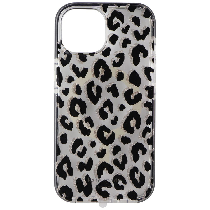 Kate Spade Case for MagSafe for Apple iPhone 15 - City Leopard Black