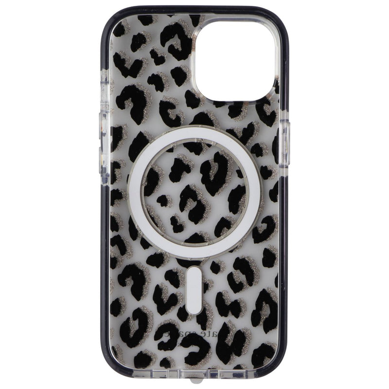 Kate Spade Case for MagSafe for Apple iPhone 15 - City Leopard Black