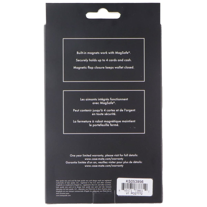 Kate Spade Morgan MagSafe Wallet / Card Holder for Phone - Midnight Black