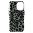 Kate Spade Protective Case for MagSafe for iPhone 16 - Black City Leopard