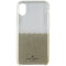 Kate Spade Ring Stand and Case for Apple iPhone X/iPhone XS - Clear/Gold Glitter