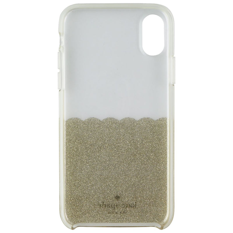 Kate Spade Ring Stand and Case for Apple iPhone X/iPhone XS - Clear/Gold Glitter