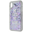 Kate Spade Liquid Glitter Series Case for Apple iPhone XR - No Glitz No Glory