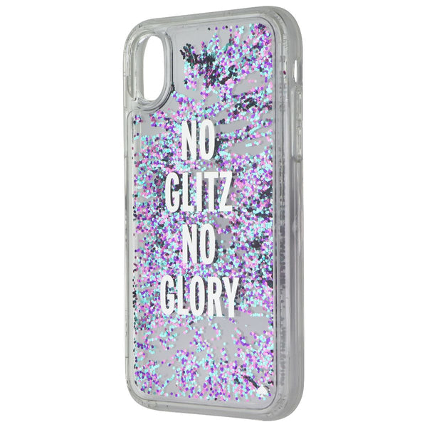 Kate Spade Liquid Glitter Series Case for Apple iPhone XR - No Glitz No Glory
