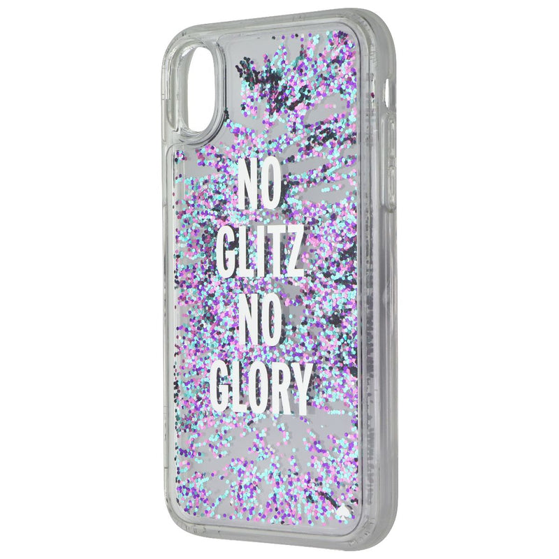 Kate Spade Liquid Glitter Series Case for Apple iPhone XR - No Glitz No Glory