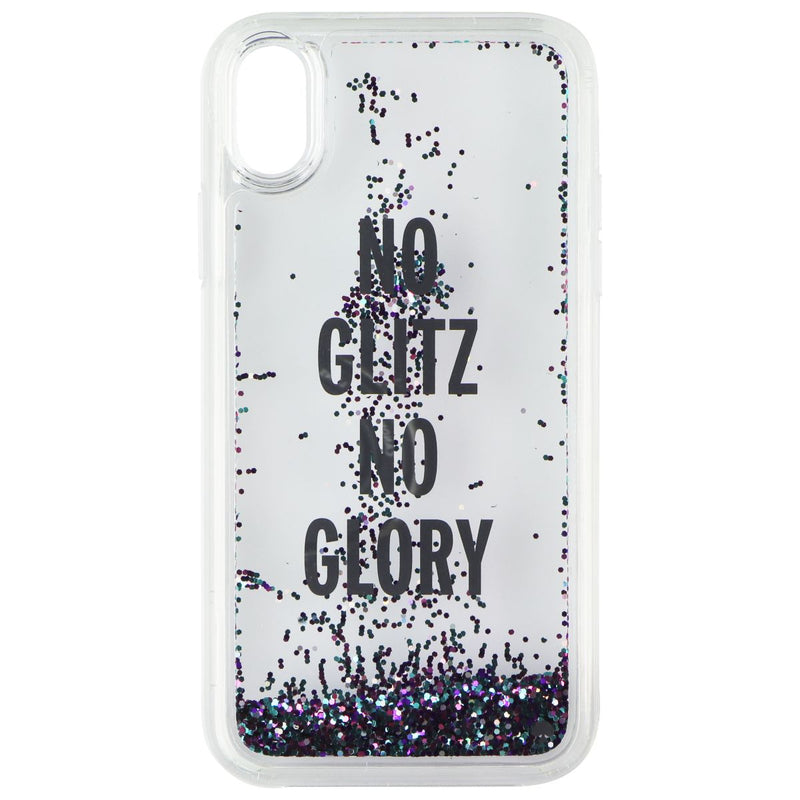 Kate Spade Liquid Glitter Series Case for Apple iPhone XR - No Glitz No Glory