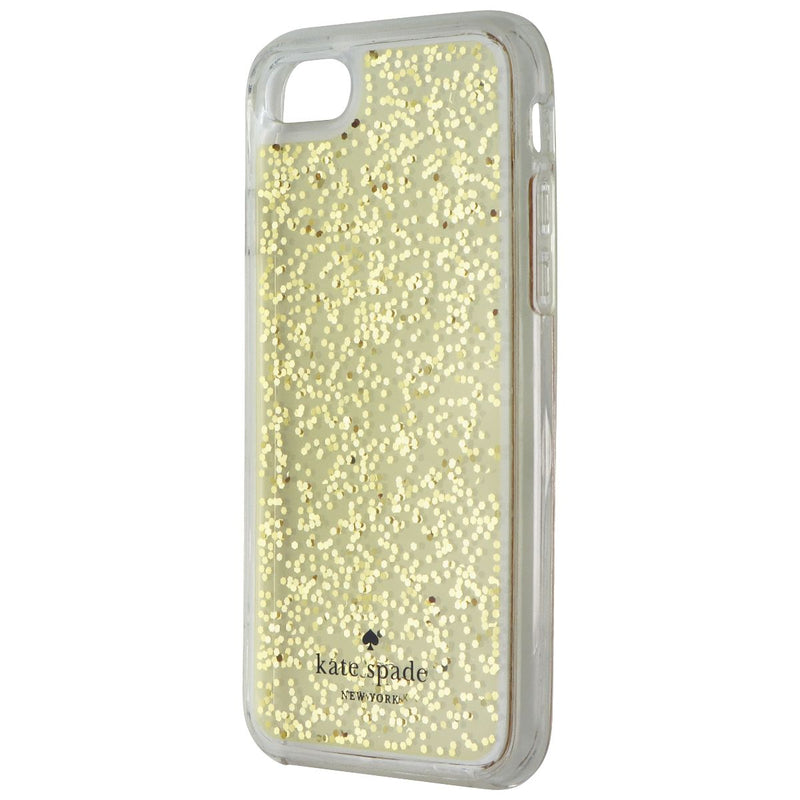 Kate Spade Clear Glitter Series Case for Apple iPhone 7 - Gold Glitter