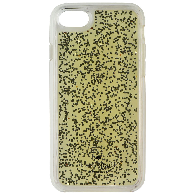 Kate Spade Clear Glitter Series Case for Apple iPhone 7 - Gold Glitter