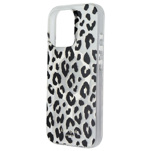 Kate Spade Printed Case for Apple iPhone 16 Pro - City Leopard Black Glitter