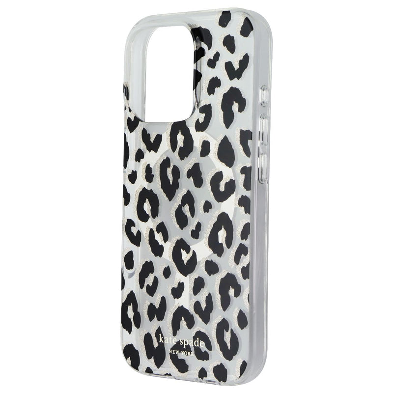 Kate Spade Printed Case for Apple iPhone 16 Pro - City Leopard Black Glitter