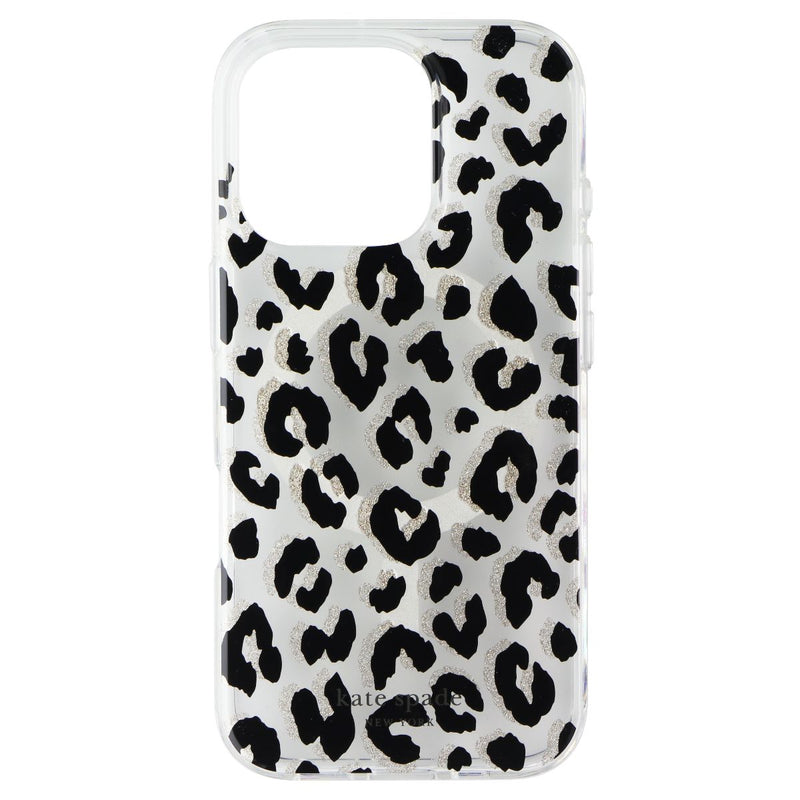 Kate Spade Printed Case for Apple iPhone 16 Pro - City Leopard Black Glitter