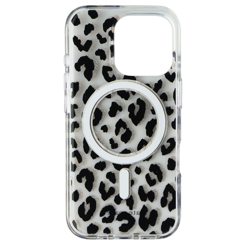 Kate Spade Printed Case for Apple iPhone 16 Pro - City Leopard Black Glitter