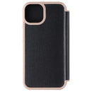 Kate Spade Wrap Folio Wallet Case for Apple iPhone 13 - Black/Pink Trim