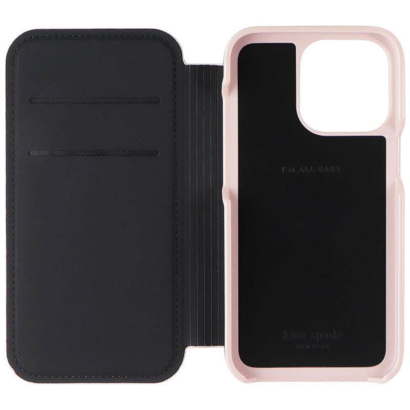 Kate Spade New York Folio Case for iPhone 13 Pro - Black/Pink