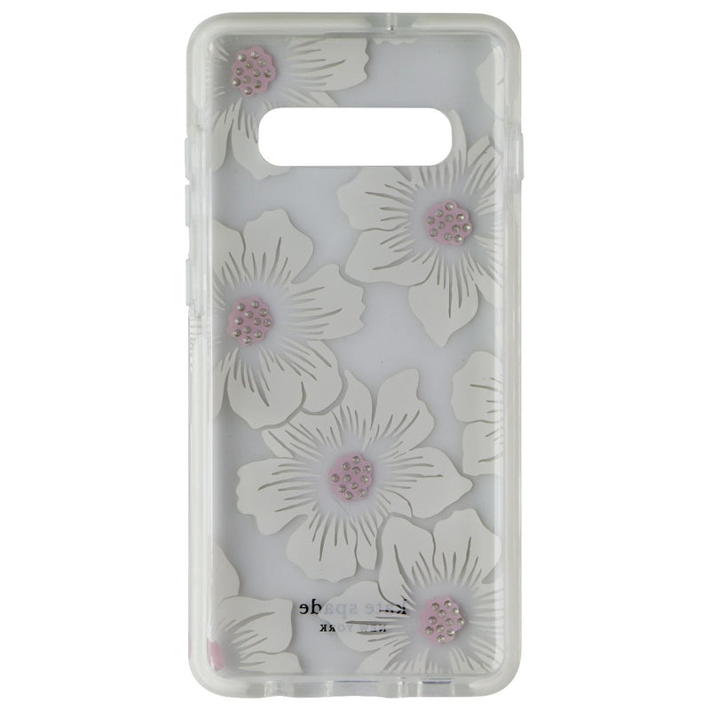 Kate Spade Defensive Hardshell Case for Galaxy (S10+) - Hollyhock Cream / Clear