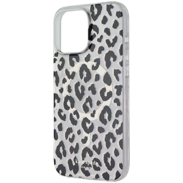 Kate Spade Protective Case for MagSafe for iPhone 16 Pro Max - Glitter Leopard