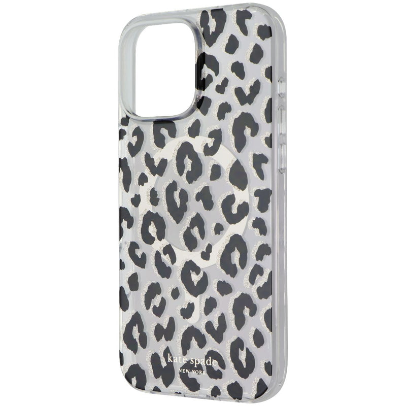 Kate Spade Protective Case for MagSafe for iPhone 16 Pro Max - Glitter Leopard