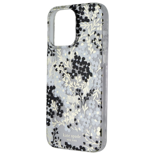 Kate Spade Case for MagSafe for iPhone 15 Pro Max - Multi Floral Black and White