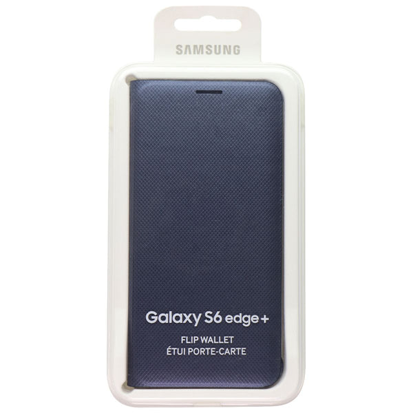 Samsung Wallet Flip Cover for Galaxy (S6 edge+) - Black Sapphire (EF-WG928PBE)
