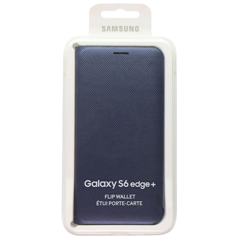 Samsung Wallet Flip Cover for Galaxy (S6 edge+) - Black Sapphire (EF-WG928PBE)