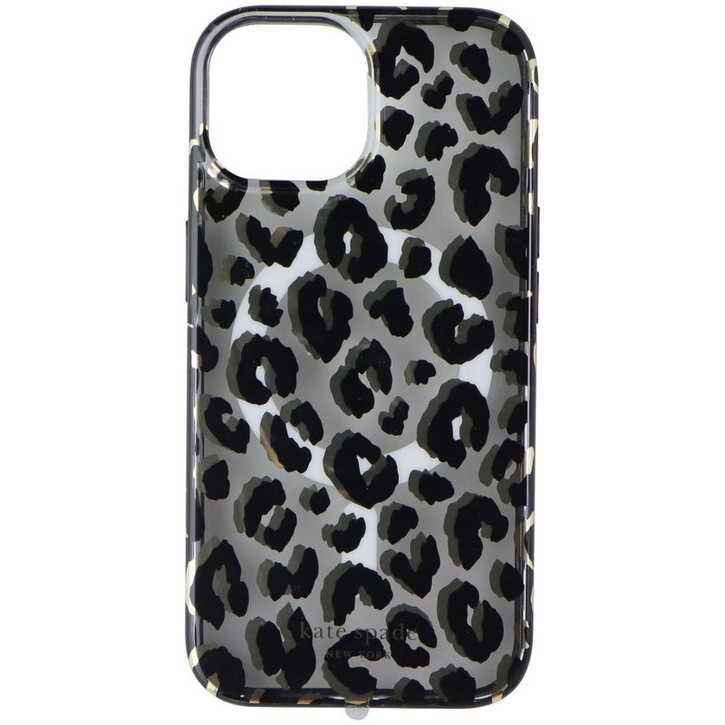 Kate Spade Protective Case for MagSafe for iPhone 15/14/13 - City Leopard Black
