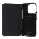 Kate Spade Wrap Folio Case for Apple iPhone 14 Pro - Pale Vellum/Black Bumper